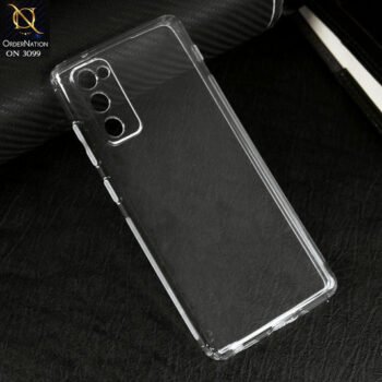 Samsung Galaxy S20 FE Cover - Transparent -  Soft 4D Design Shockproof Silicone Transparent Clear Camera Protection Case